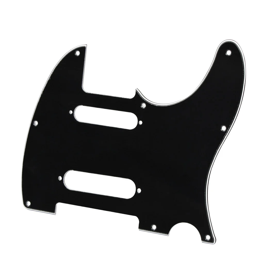 Накладки для гитары Tele 3 шт. 8 отверстий черные/белые/слоновая кость слоя с винтами