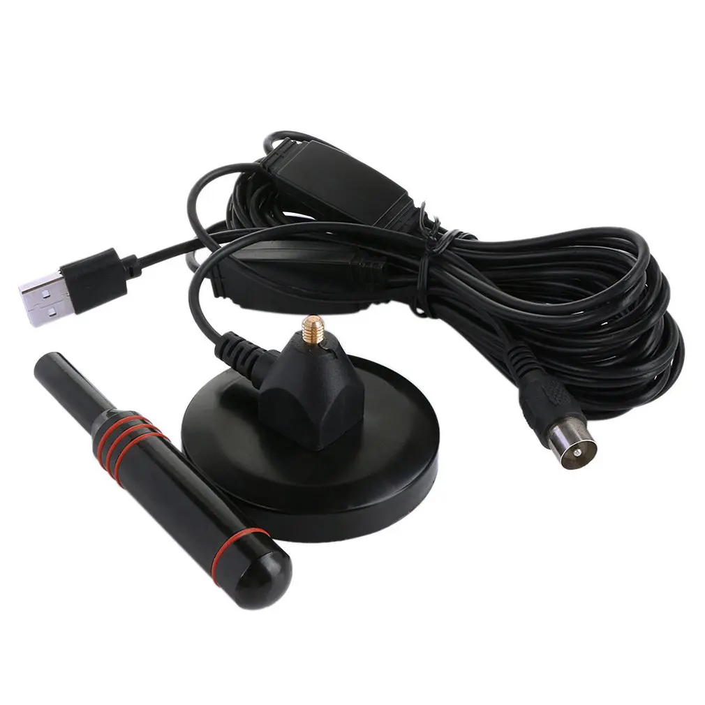 Внутренняя DVB-T HD ТВ Антенна Крытый Черный Телевизор USB усилитель цифровая наземная волна Hd tv DTMB Автомобильная ТВ антенна