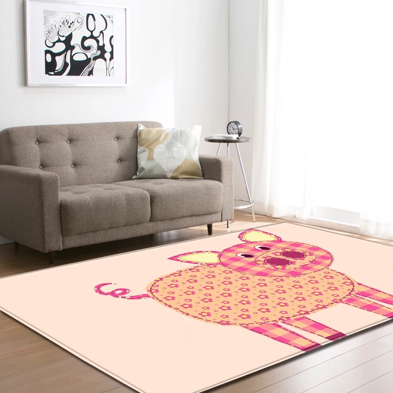 3D милый поросенок ковры для гостиной декоративные коврики дома детская спальня