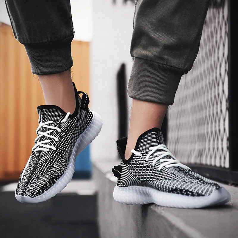 2019 новые освещенные спортивные мужские туфли кроссовки уличные дышащие на