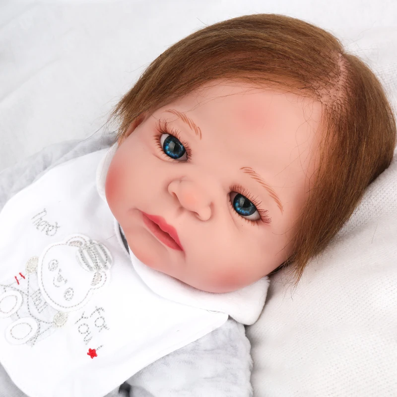 NPK полностью виниловые силиконовые куклы Reborn Baby 55 см мягкие реалистичные игрушки