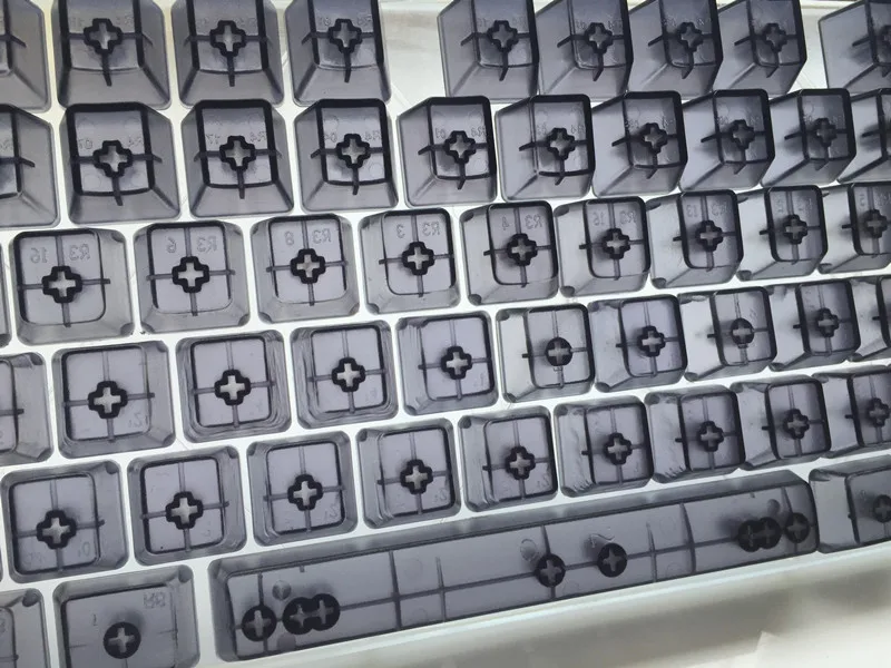 Прозрачные прозрачные колпачки для клавиш ABS с 104 клавишами OEM Cherry MX переключатели