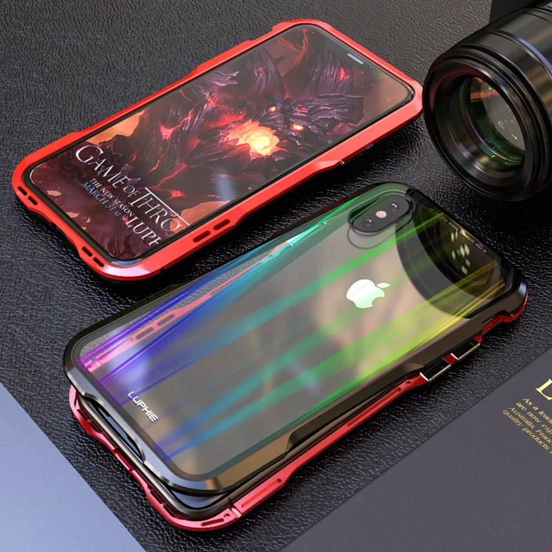 

Luxury Metal Magnetic Frame Case For Apple iPhone XS Max XR Phone Armor iPhonexs Max Case For Apple iPhone XS Case Luxury XSMax