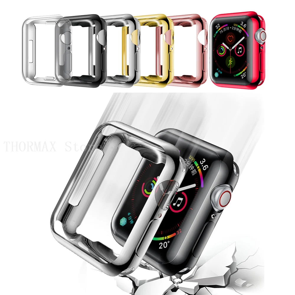 Чехол для часов Apple Watch series 4 3 2 1 чехол 40 мм 44 зеркальная прозрачная защита iWatch 42 38 |