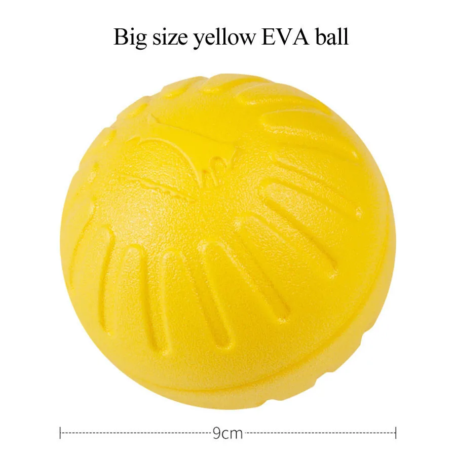 9cm ball 1 шт. EVA игрушки для собак товары для домашних животных жевательная игрушка интерактивный Съемник укус Игрушки для маленьких больших собак аксессуары для обучения продукты Apr30 - Цвет: 9cm ball