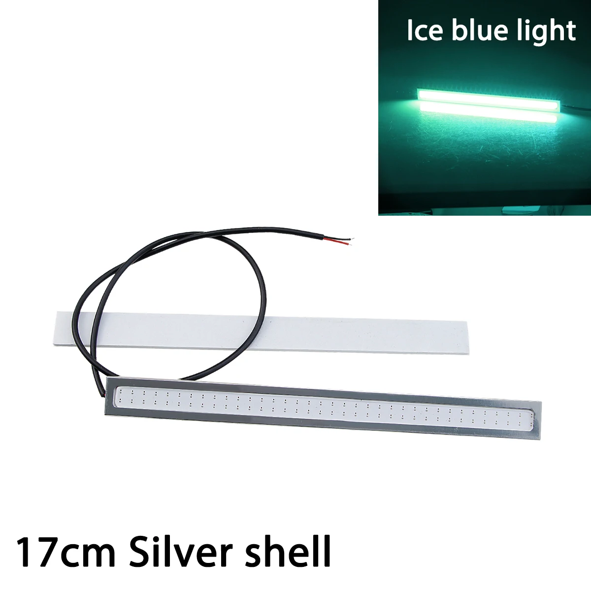 Silver-ice blue 2 шт. Автомобильный светодиодный дневные ходовые огни ультра яркий DC 12 В 17 см водонепроницаемый авто DRL COB вождения Противотуманные фары DHO DRL - Цвет: Silver-ice blue
