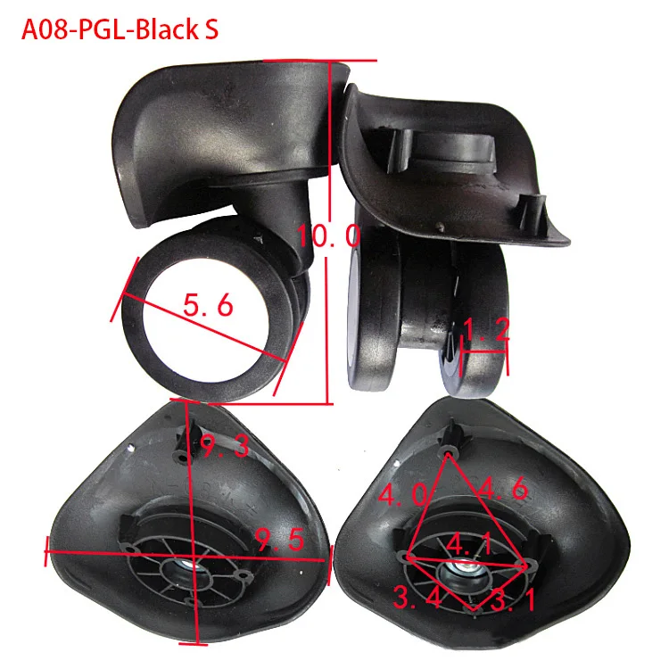 A08-PGL Replacement Luggage Wheels for Suitcases Repair Hand Spinner Caster  Parts Trolley  Rubber