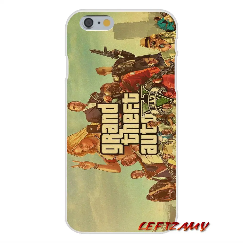 Аксессуары чехол для телефона Grand Theft Auto Gta 5 V Samsung Galaxy S3 S4 S5 MINI S6 S7 edge S8 S9 Plus Note 2 3 4