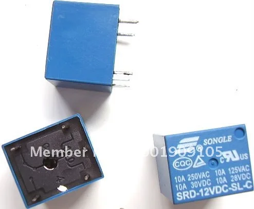 10 шт. 5 pin DC5V 6V 12VDC 24V реле питания T73 PCB реле