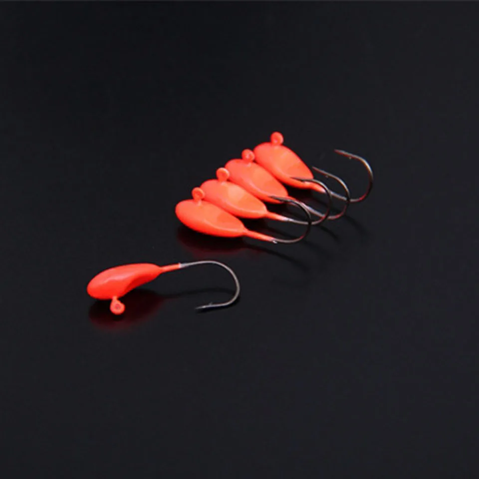 Red 10 шт./лот Jig Head крюк 1,1 гр 22 мм крючок приманки Jig Head Многоцветный рыболовные снасти рыболовные крючки PESCA Рыбная ловля - Цвет: Red