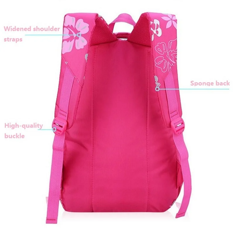 Новые школьные ранцы с цветочным рисунком для девочек детский рюкзак начальной