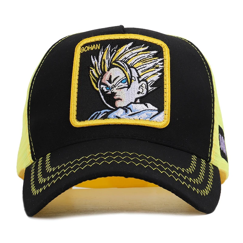 Новый бренд Dragon Ball Z Goku Gohan Кепка Snapback Trucker Dad Шапка мужская и женская панк хип-хоп