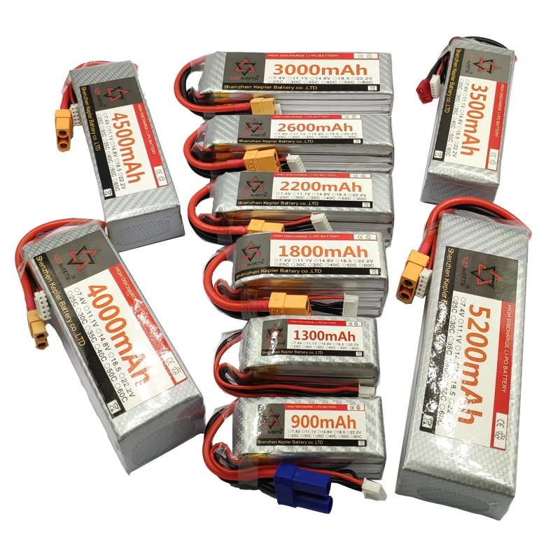 4S 14 8 V 1300 1800 2200 2600 3000 3500 3800 5000 6000 мА/ч 25C 35C 60C провод с силикатной гелевой Батарея для