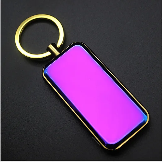 Персональный автомобильный брелок плазменная Зажигалка Ветрозащитная USB