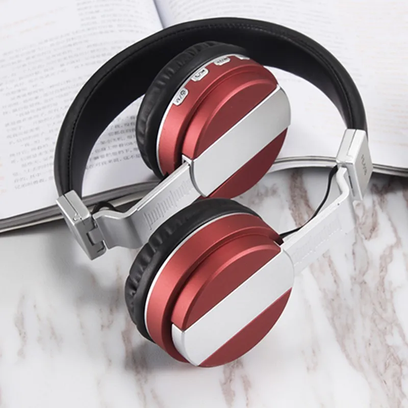 Bluetooth 4,2 с FM SD картой читаемые музыкальные беспроводные наушники складные стильные наушники