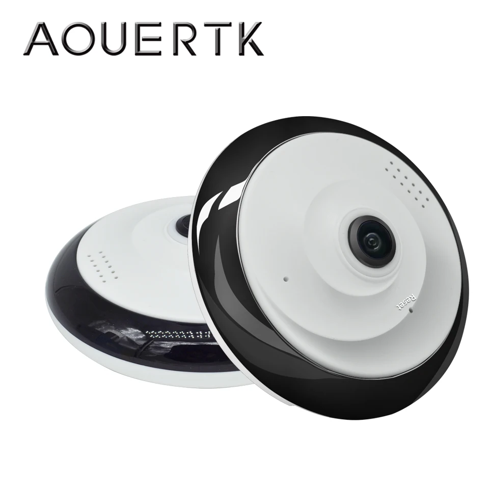 AOUERTK 360 градусов Двусторонняя аудио панорамная Wi-Fi 1.3MP день и ночь Беспроводная