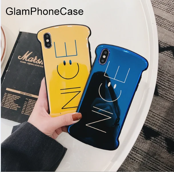 GlamPhoneCase Простой Письмо хороший Овальный чехол для iPhone X 7 Plus 6/6 S 8 Мягкий |