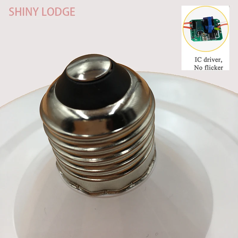 Высокий светильник энергосберегающий светодиодный e27 18 Вт 24 36 плоский лампочка