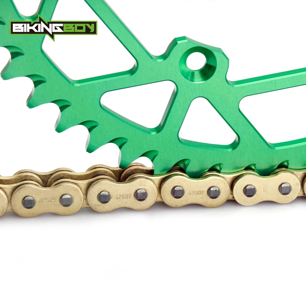 BIKINGBOY Передняя 12T Задняя 48T 49T 50T 51T 52T Звездочка 520 120L X ring цепь для Kawasaki KX 250 98 99 00 01 02 03