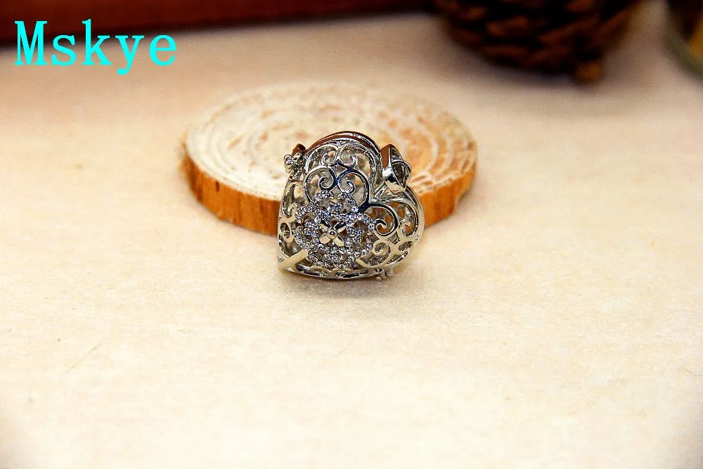 Mskye Diy аксессуары можно открыть в форме сердца фото коробка кулон сплав духи