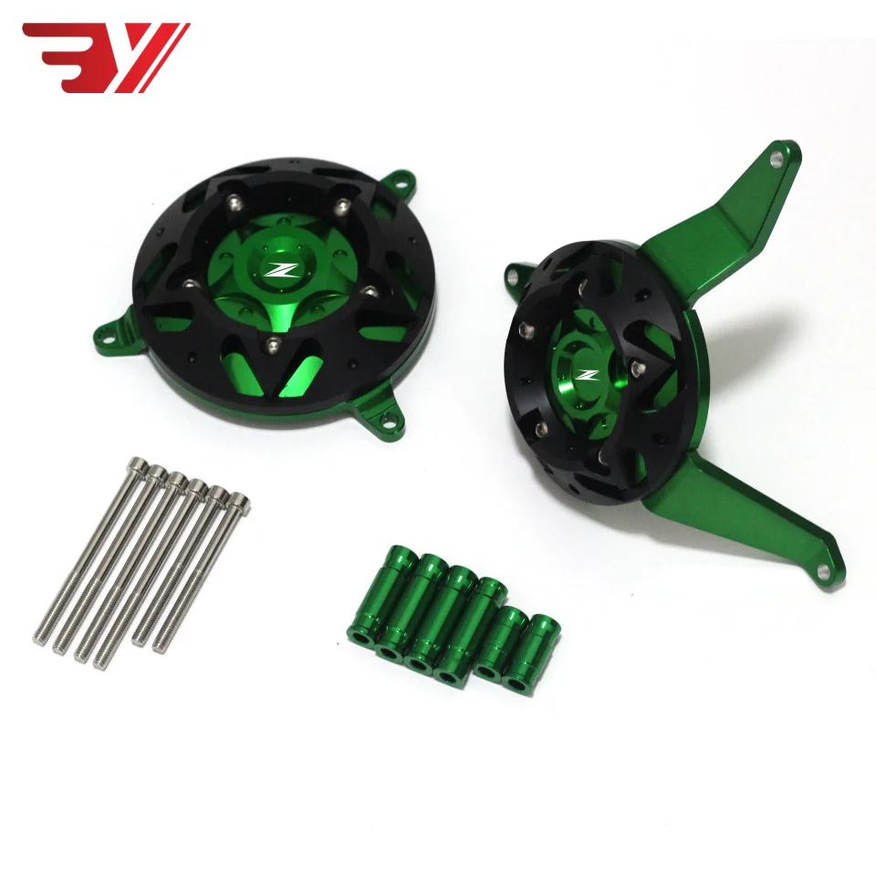 

Motorcycle Accessories For Kawasaki Z900 Z 900 2017 2018 CNC Aluminum Engine Stator Case Plug Clutch Cover Frame Protector 1 Set