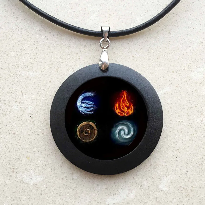 9 Мультфильм Аватар Последний Airbender стеклянный купол кулон ожерелье DIY ручной работы модные ювелирные аксессуары винтажный подарок для мужчин - Окраска металла: 9