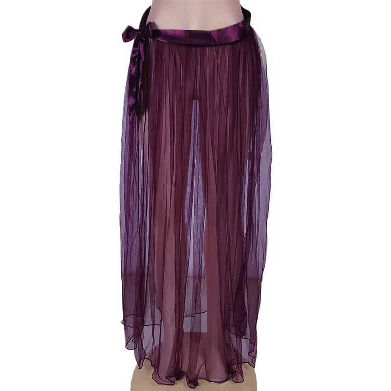 Горячая европейский стиль Сексуальная женская прозрачная сетчатая юбка Экстрим