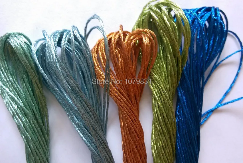 Бесплатная доставка популярная металлическая нить для вышивки крестиком 30