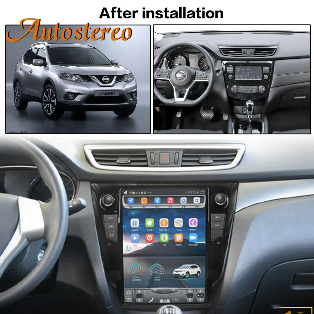 Android 9,0 Tesla стиль автомобиля gps навигация головное устройство для Nissan X-TRAIL/Qashqai/Rouge 2013+ Радио магнитофон мультимедийный плеер