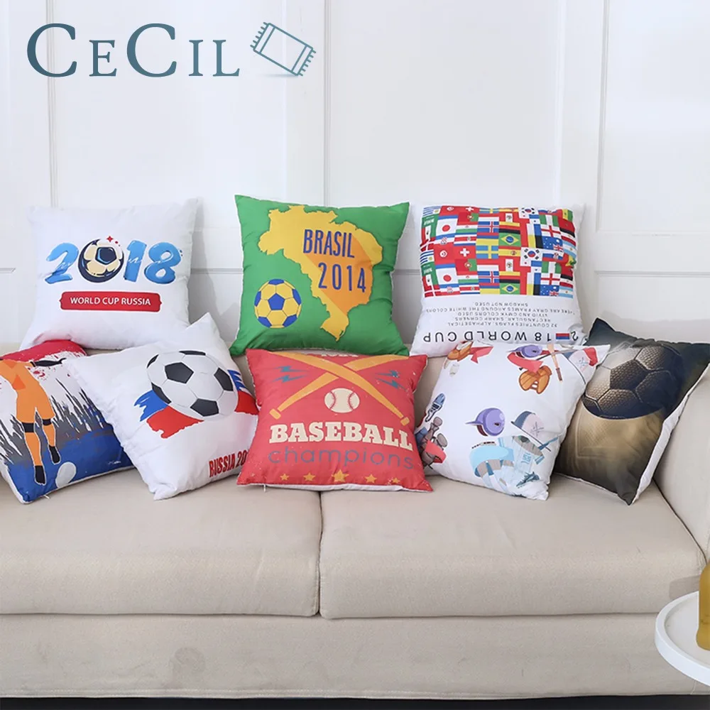 Популярный товар 2018 наволочка для чемпионата мира по футболу в России 45*45 см