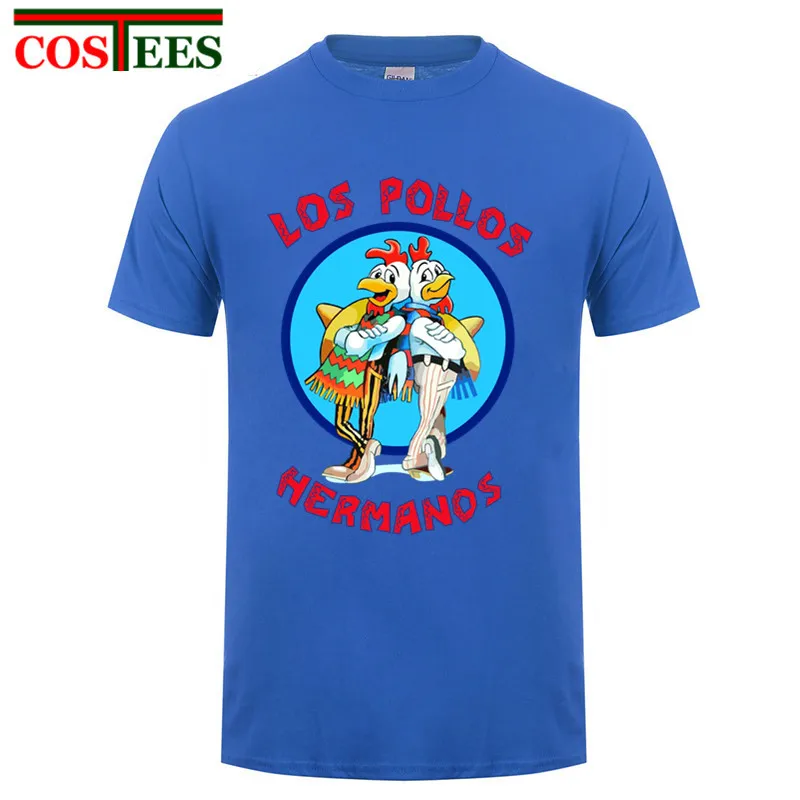 Мужская мода Breaking Bad футболка 2017 LOS POLLOS Hermanos с коротким рукавом Chicken Brothers