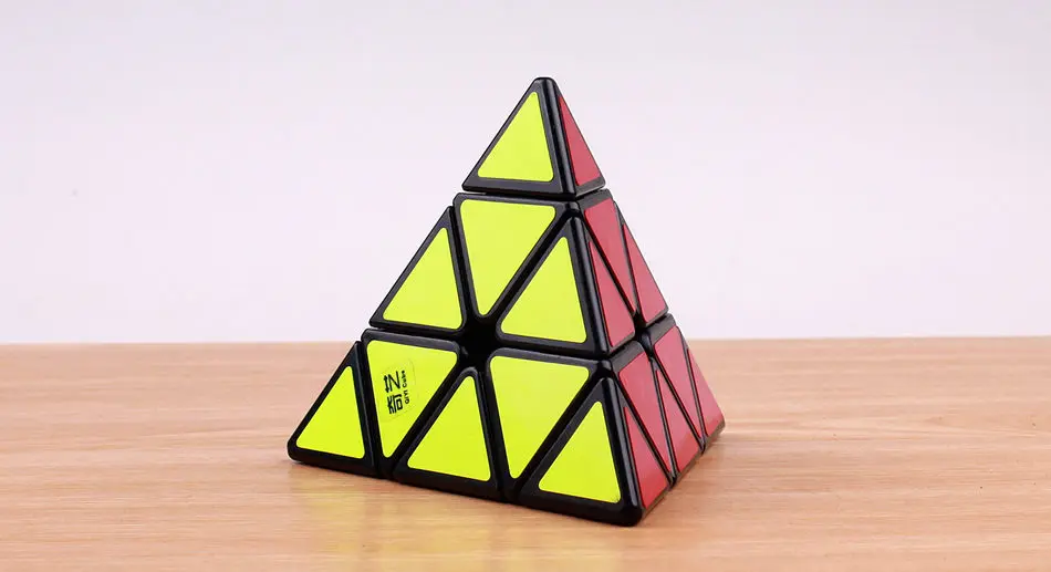 QIYI Pyramidcube, магический скоростной куб, стикер, меньше пазлов, твист, пирамида, кубики, развивающие игрушки для детей, кубики, магические подарки