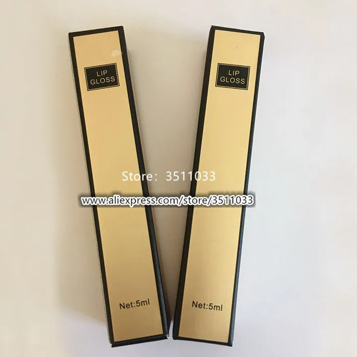 5 мл пустые глянцевые трубки для губ прозрачный блеск упаковочный контейнер