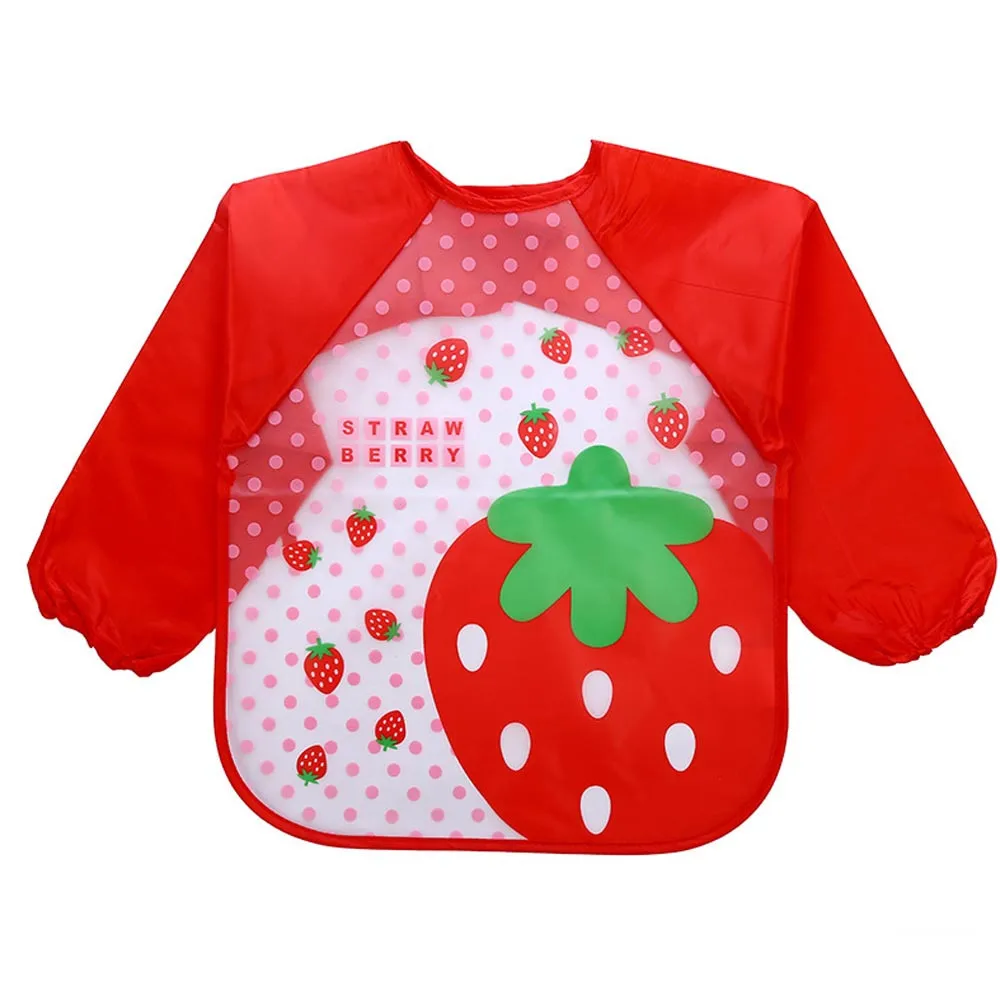 Новые модные детские нагрудники наборы нагрудников с длинным рукавом мультфильм