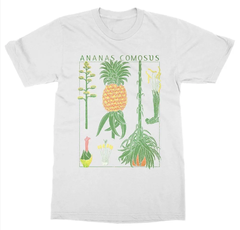 

Tulip T-Shirt Botanical Garden Plant Print Art Botany Bloom Fruit Flower Grow Design Summer Men Hip Hop Men Slim Fit T Shirt