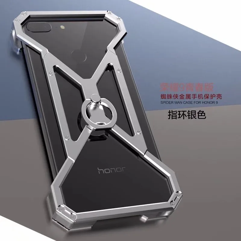Роскошный крутой чехол с человеком-пауком для huawei Honor v20 10 9 Lite, металлический алюминиевый сплав, противоударный защитный чехол, противоударный чехол