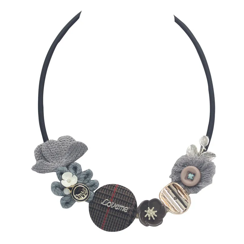 ADOLPH Extendy новинка ручная работа ткань цветок лист ожерелье-чокер любовь новые