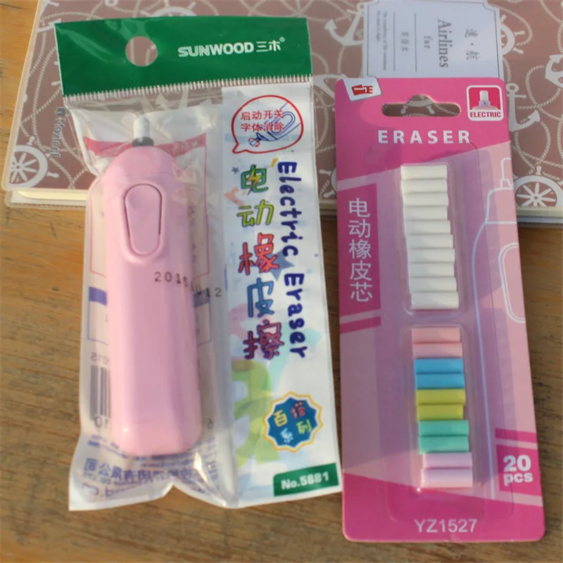 Ластик с батарейным питанием 1 шт. автоматический Электрический ластик школьные