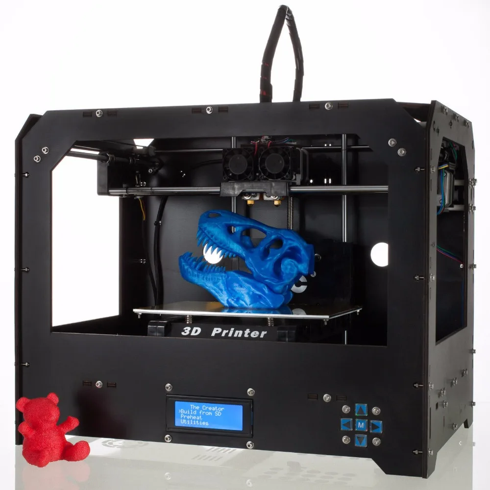 CTC 3d принтер 2 экструдер быстрого прототипирования 3D Drucker со светодиодный дисплеем США