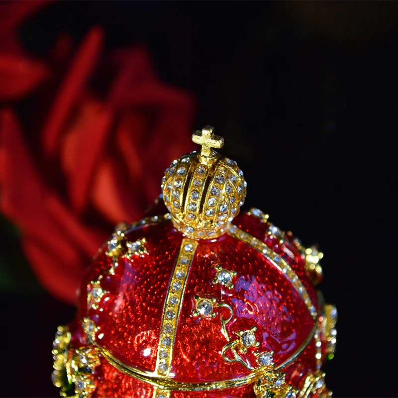 Qifu домашний модный металлический религиозный талисман Коллекция декора qifu Faberge яйцо домашний декор