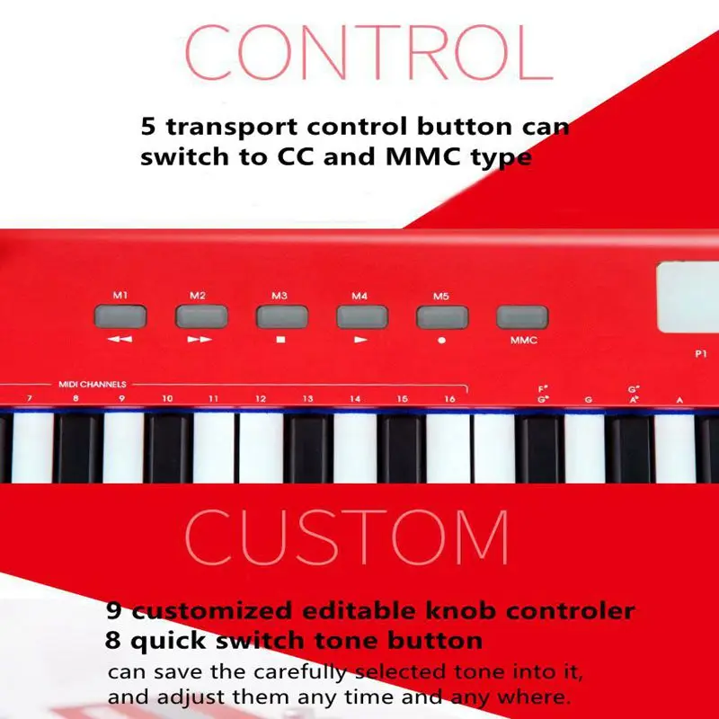MIDIPLUS X6pro 61 полноразмерная полу вес клавиш скорости midi клавиатура контроллер с buitl