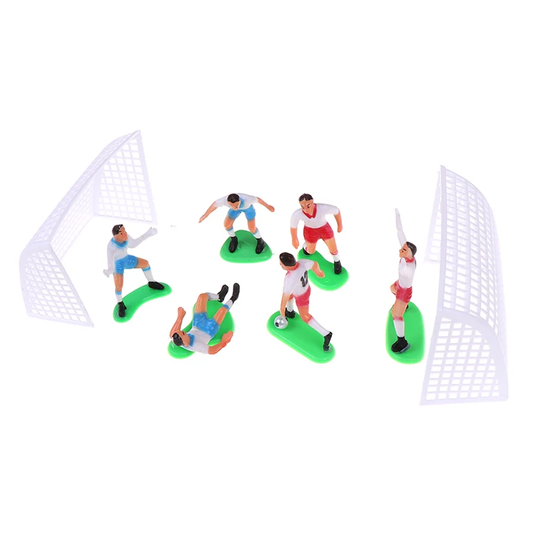 8 шт./компл. украшение для торта модель футбольного Топпер игрока на день