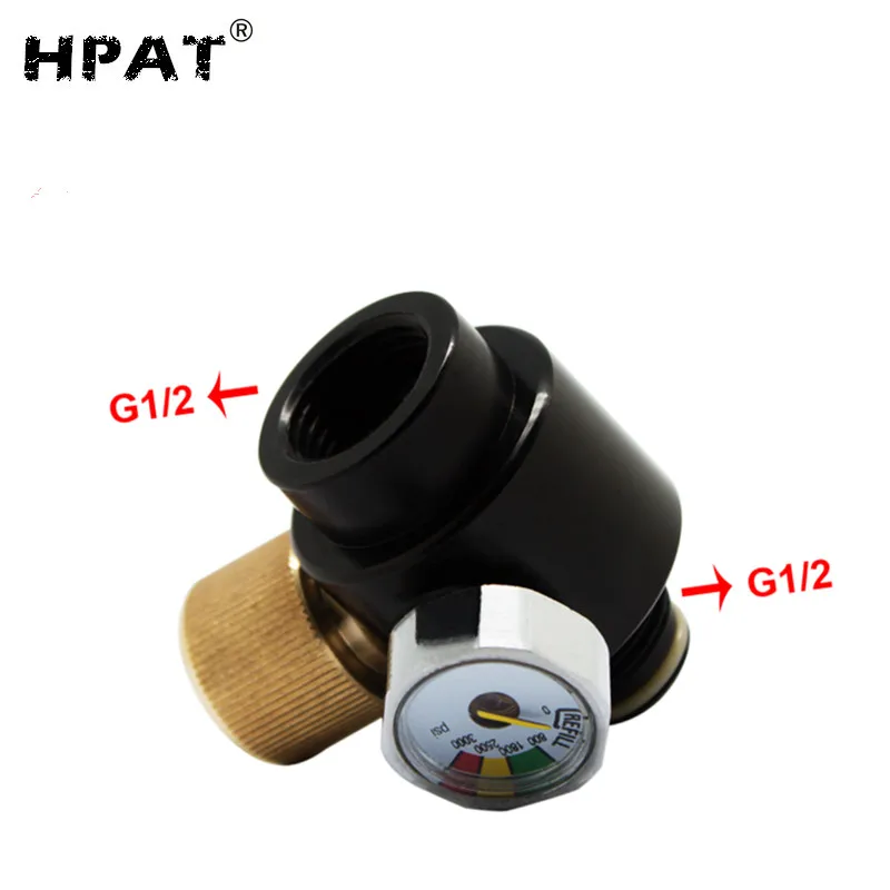 SPUNKY G1/2 резьба 0-2000psi Пейнтбольный бак цилиндр Регулируемый регулятор