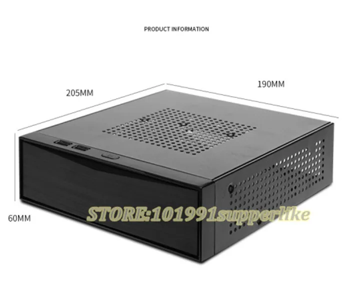 DEBROGLIE 1 шт. мини HTPC Чехол черный ITX чехол для компьютера игровой ПК настольный