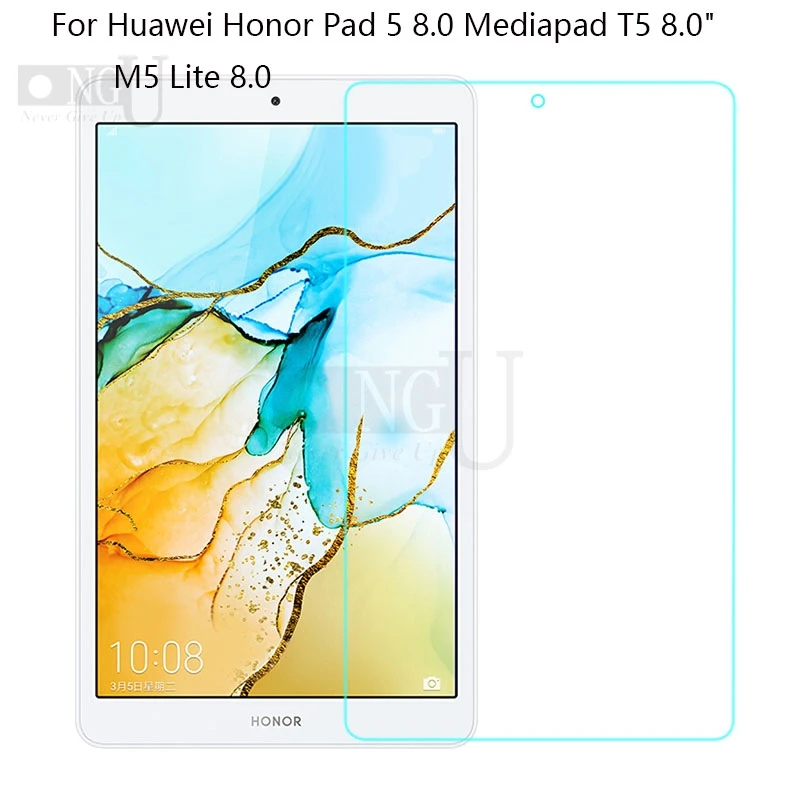 Закаленное стекло для Huawei Honor Pad 5 8 0 Защитная пленка экрана планшета M5 lite Стекло 9H