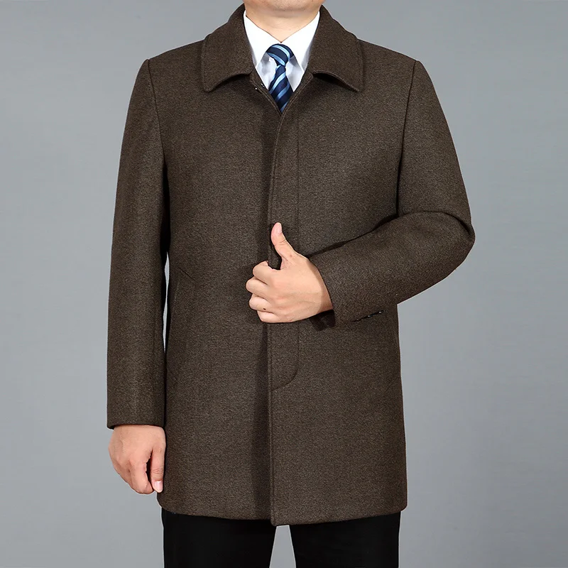 2020 Новинка Мужское Шерстяное Пальто Осень Зима Для Мужчин Зимнее Из Шерсти