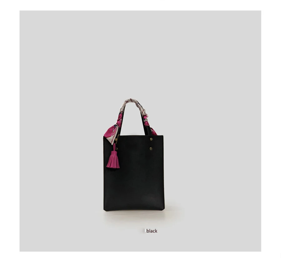 DUSUN 2pcs/Set Women Bag Tassel Pure PU Leather Shoulder Crossbody Bag Women Handbag Scarves Set Large Tote Female Shopping Bag