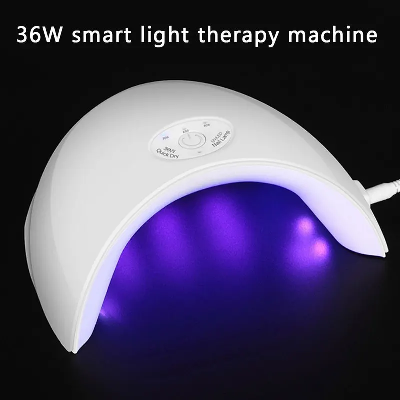 Nail Dryer For All Gels Smart Light Therapy Machine Nails Curing 60s/120s Timer Intelligent High Quality New 36w UV Led Lamp | Красота и