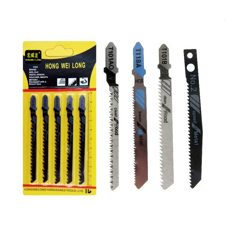 Набор лезвий для лобзика T118A T318A T101B T101A0 T344D T101D, 5 шт. Набор лезвий для лобзика T118A T318A T101B T101A0 T344D T101D, 5 шт.