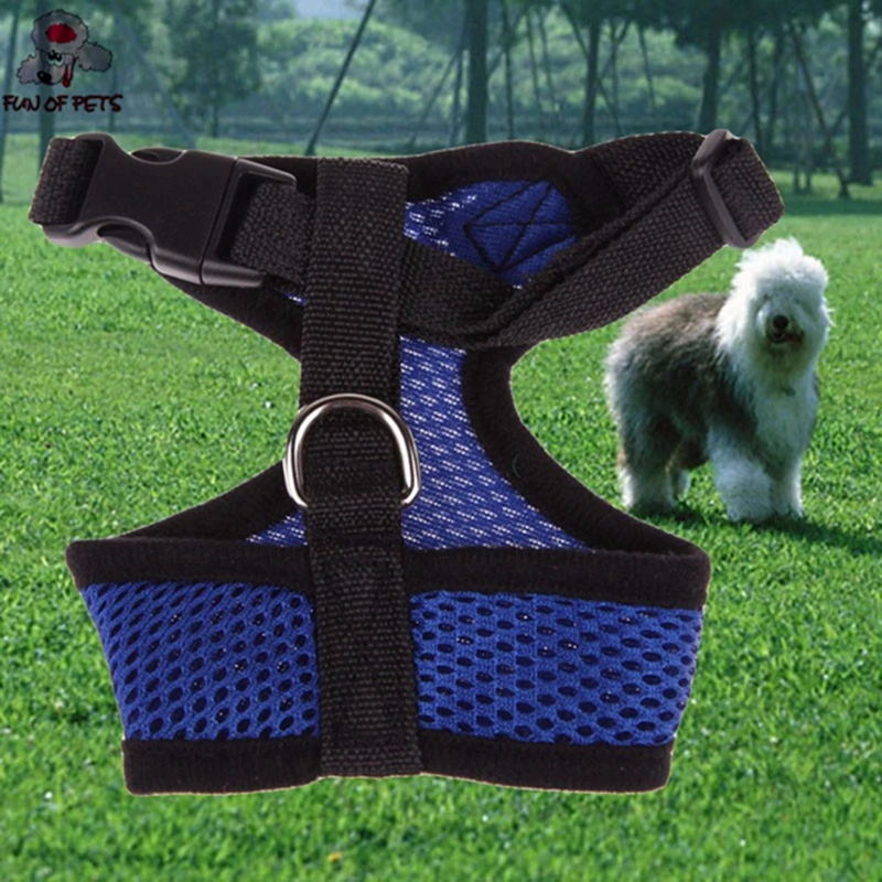 Регулируемая удобная мягкая дышащая шлейка для собак цветной жилет домашних